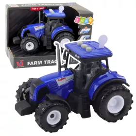   Mezőgazdasági traktor mezőgazdasági lámpák kéken szólnak 1:36