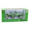 Fém mezőgazdasági traktor utánfutóval zöld 1:18