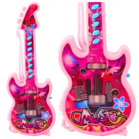   Elektromos gitár gyerekeknek Melodies Solmization Range Pink 29cm