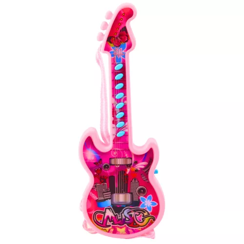 Elektromos gitár gyerekeknek Melodies Solmization Range Pink 29cm