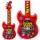 Elektromos gitár gyerekeknek Melodies Solmization Range piros 29cm