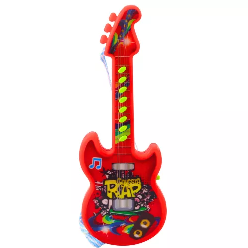 Elektromos gitár gyerekeknek Melodies Solmization Range piros 29cm