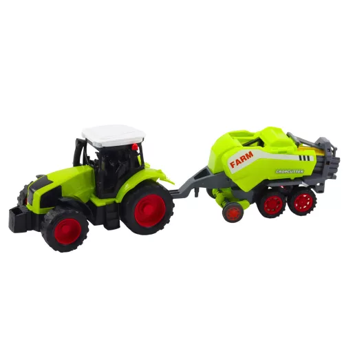 Traktor traktor mezőgazdasági bálázó szénabálázó zöld készlet
