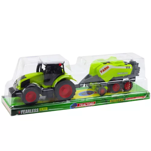 Traktor traktor mezőgazdasági bálázó szénabálázó zöld készlet