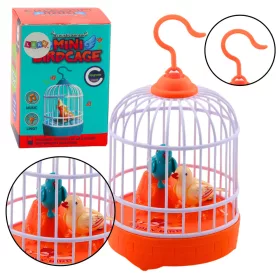   Elemmel működő madárkalitka lámpák narancssárgán szólnak