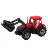 Traktor készlet rakodóval és mezőgazdasági bálázóval, piros