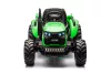 HC-306 akkumulátoros traktor pótkocsival, világoszöld, 24V