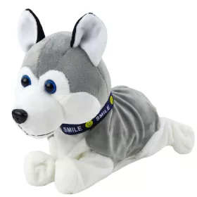   Elemmel működő interaktív husky plüss kutya mozog és hangokat ad ki