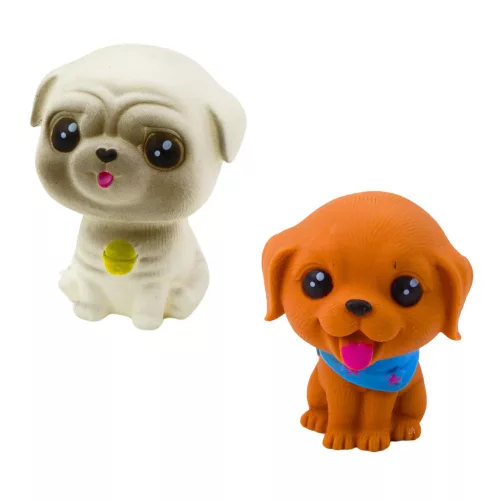 Figurakészlet Gumi kutyáknak Nyikorgó Kennel Szállító 6 db