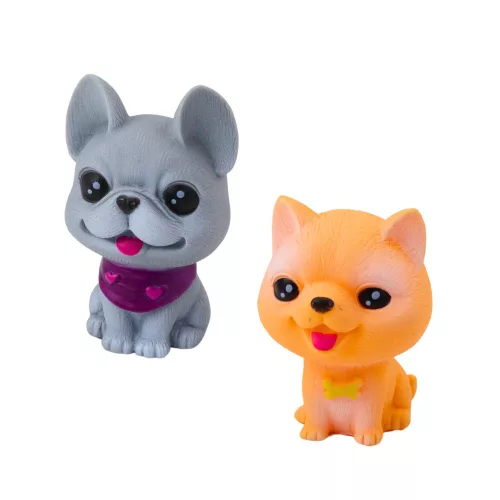 Figurakészlet Gumi kutyáknak Nyikorgó Kennel Szállító 6 db