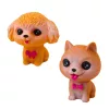Figurakészlet Gumi kutyáknak Nyikorgó Kennel Szállító 6 db