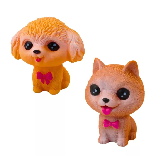 Figurakészlet Gumi kutyáknak Nyikorgó Kennel Szállító 6 db