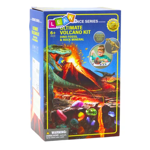 Oktatókészlet Kitörő Vulkán Kísérlet Dinoszauruszok