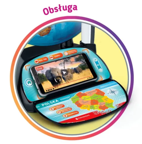 Interaktív Eduglobus Exploreglobe lengyel nyelvű Clementoni 50848