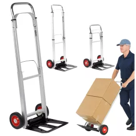 Összecsukható alumínium raktári szállítókocsi 90 kg