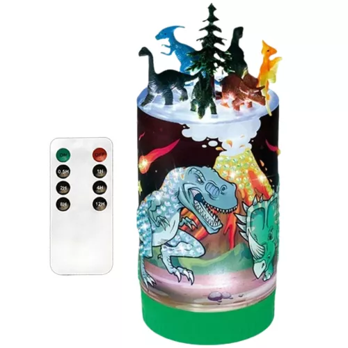 DIY dinoszauruszok üvegben kreatív készlet éjszakai fény távirányítóval