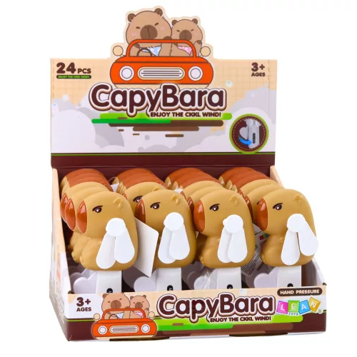 Capybara kézi legyező gyerekeknek 14,5 cm mix
