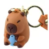 Kulcstartó Capybara figura medál karabiner gyűrű mix