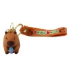 Kulcstartó Capybara figura medál karabiner gyűrű mix