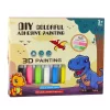 DIY kreatív üveg kulcstartók dinoszaurusz filctollak 6 db.