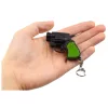 Mini pisztoly revolver kulcstartó kütyü LED fény lézer 6,5 cm
