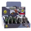 Mini pisztoly revolver kulcstartó kütyü LED fény lézer 6,5 cm