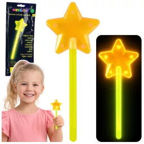   Sötétben világító fluoreszkáló csillag pálca neon 22 cm