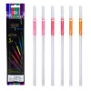 Szívószálak Fluoreszkáló rudak Sötétben világító neon rúd 6 db.