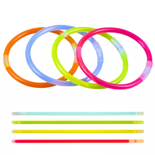 Sötétben világító neon stift fluoreszkáló karkötők csuklópántok 5 db.