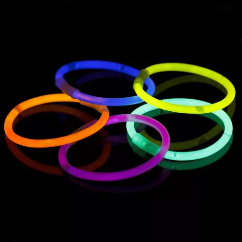 Sötétben világító neon stift fluoreszkáló karkötők csuklópántok 5 db.