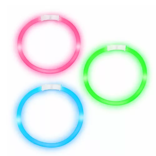 Sötétben világító neon stift fluoreszkáló karkötők csuklópántok 3 db.