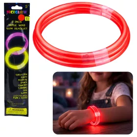  Tripla fluoreszkáló, sötétben világító neon pálcika karkötő