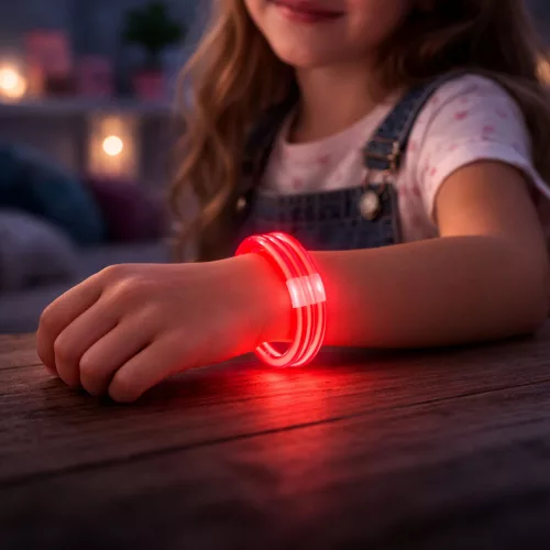 Tripla fluoreszkáló, sötétben világító neon pálcika karkötő