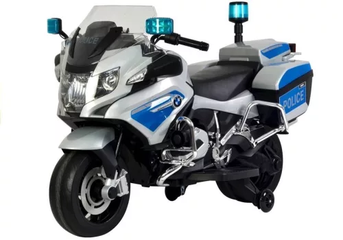 BMW Rendőrségi Motorkerékpár Ezüst - Elektromos Motorkerékpár