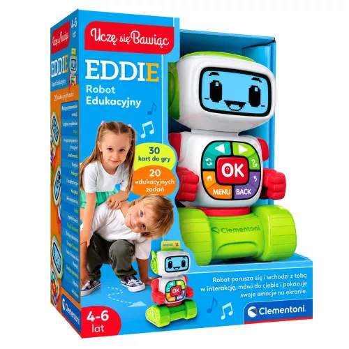 Eddie oktatórobot lengyel nyelvtanulás játékon keresztül Clementoni 50411