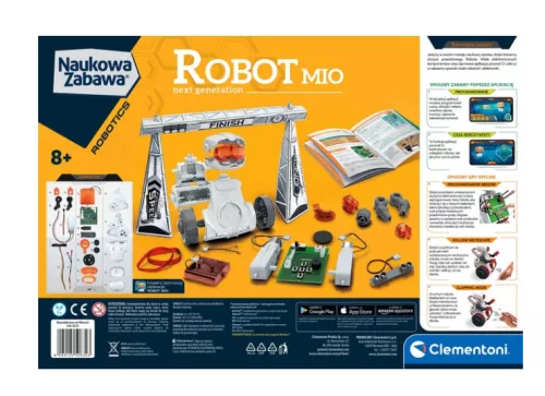 Tudományos szórakoztató Mio Robot: Új generációs lengyel nyelv Clementoni 50632
