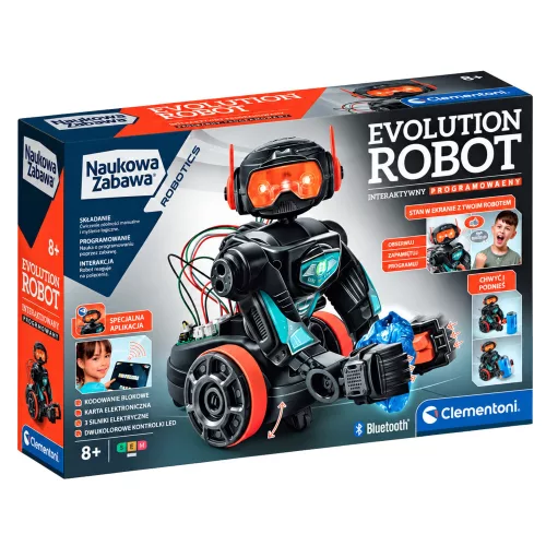 Tudományos és Játékkészlet Evolution Robot 2.0 Bluetooth Elektromos Motor Lengyel Nyelvű Clementoni 50818