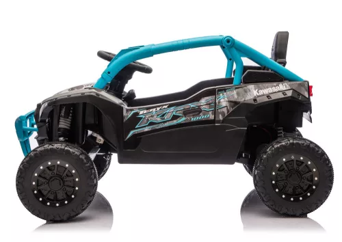 Kawasaki JS330 24V5Ah fekete és kék akkumulátoros autó