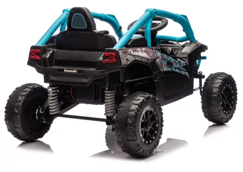 Kawasaki JS330 24V5Ah fekete és kék akkumulátoros autó