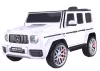 Akkumulátoros autó S306-1 Fehér Mercedes G63