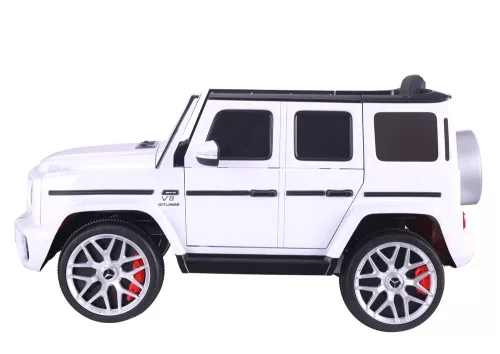 Akkumulátoros autó S306-1 Fehér Mercedes G63