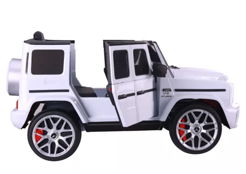 Akkumulátoros autó S306-1 Fehér Mercedes G63