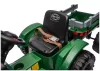 CH9959B Akkumulátoros traktor pótkocsival, sötétzöld, 24V