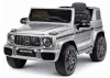 Mercedes AMG G 63 ezüstre festett akkumulátoros autó