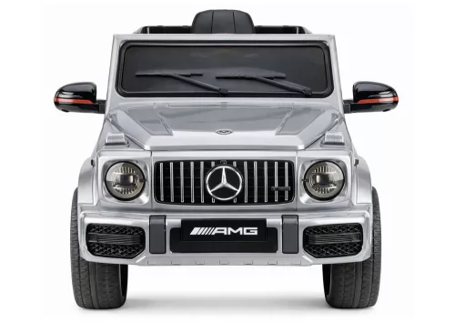 Mercedes AMG G 63 ezüstre festett akkumulátoros autó