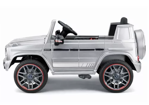 Mercedes AMG G 63 ezüstre festett akkumulátoros autó