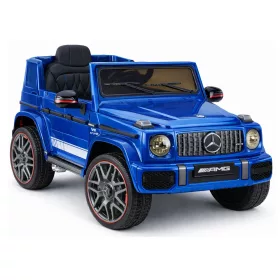 Mercedes AMG G 63 kékre festett elektromos kisautó