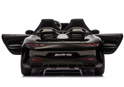 Mercedes GT63 AMG DK-GT63 24V LCD akkumulátoros autó csendes motorral, fekete színben