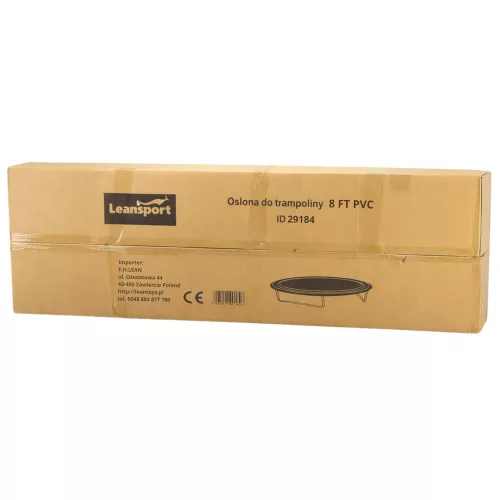 Trambulinhoz való, rugós alátét, fekete, 244-252 cm, 8 láb