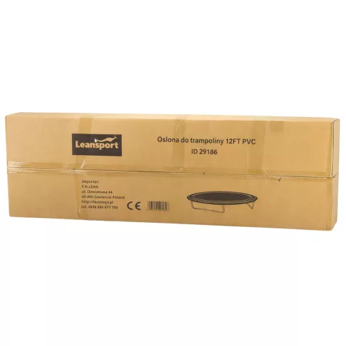 Trambulinhoz való, rugós alátét, fekete, 360-376 cm, 12 láb
